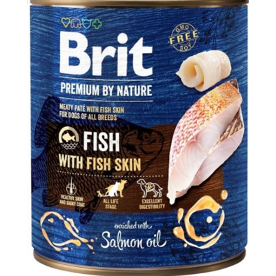 Brit Pr By Nature Fish with Skin 800 g