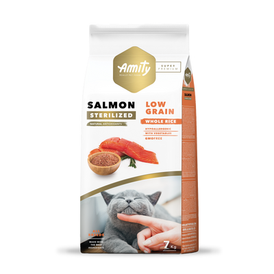 Amity Hypoallergen Cat Salmon Sterilized 7 kg macskatáp