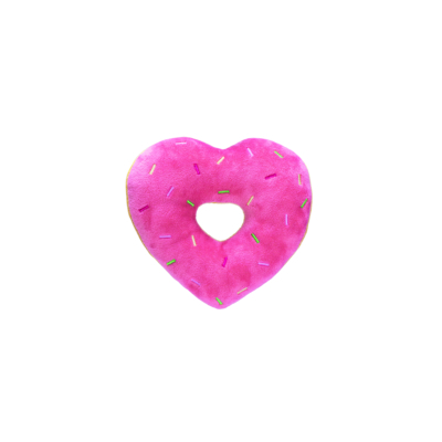 BZ Valentin kutyajáték plüss rózsaszín szív 15 cm
