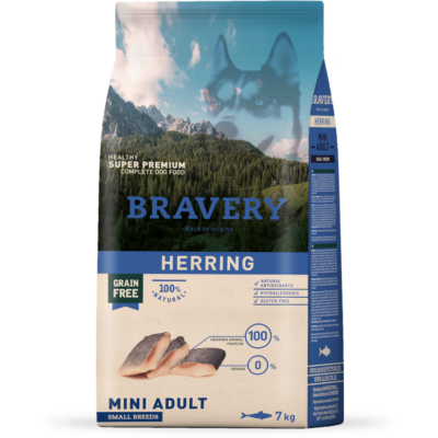 Bravery Herring Mini Adult Small Breeds 7 kg kutyatáp