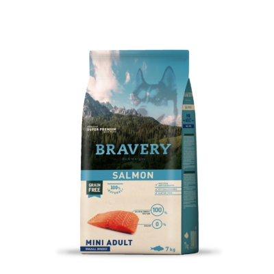 Bravery Salmon Mini Adult Small Breeds 7 kg kutyatáp