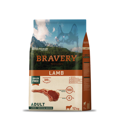 Bravery Lamb Adult Large/Medium Breeds 4 kg kutyatáp