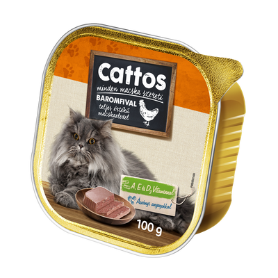 Cattos Alucup macskaeledel baromfi 100g