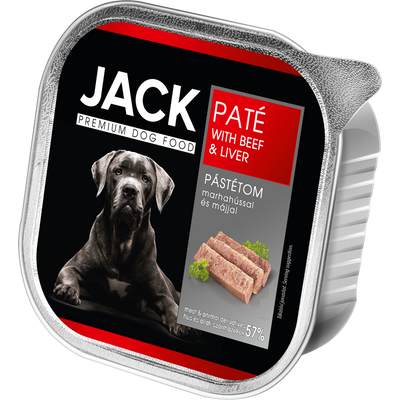 Jack gabonamentes marha, máj pástétom kutya konzerv 150 g