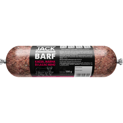 Jack BARF Kacsa-marha-lazac menü 500g