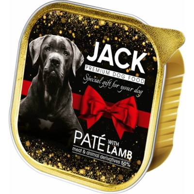 Jack karácsonyi alutálkás kutyaeledel bárány pástétom 150g