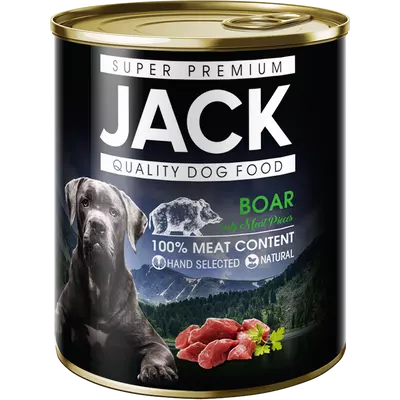 Jack konzerv 100% vadhús 800 g kutya