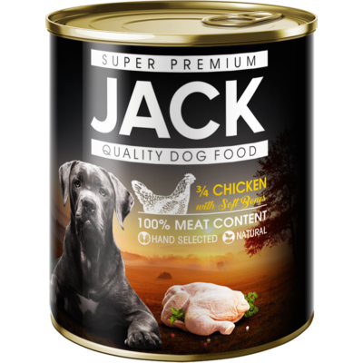 Jack konzerv 3/4 csirke 800 g kutya