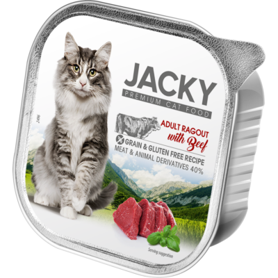 Jacky alutálka ragu marha 100 g felnőtt macskáknak