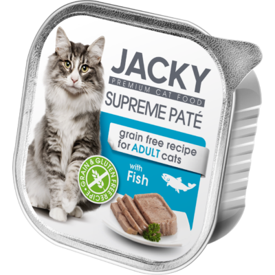 Jacky Supreme Paté macska alutálka pástétom hal 100g