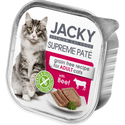 Jacky Supreme Paté macska alutálka pástétom marha 100g