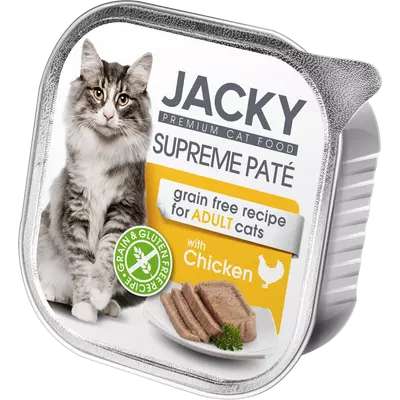 Jacky Supreme Paté macska alutálka pástétom csirke 100g