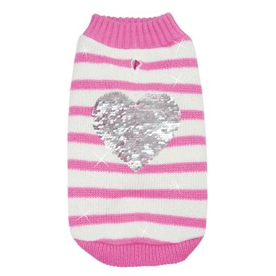 KÖTÖTT PULÓVER PULLOVE ROSA,BIANCO XXS 23-25/30-33 CM