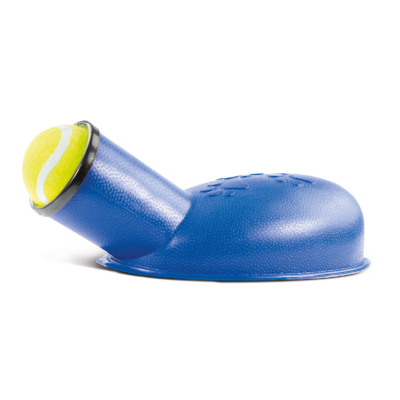 RECORD Bang ball kutyajáték kék labdakilövő 30x12x11cm